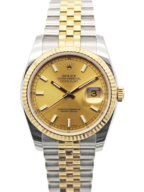 rolex day just vintage|36mm Datejust two tone.